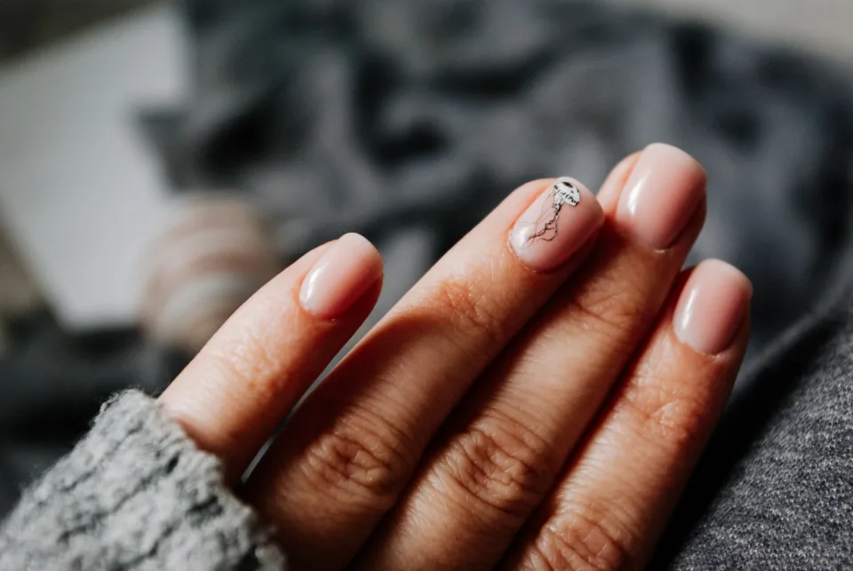 Mẫu nail sơn gel một màu
